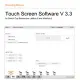 Software da tela touchscreen V 3.3 (EN only)