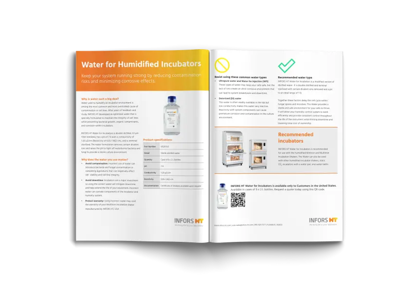 INFORS HT Water for Incubators Flyer